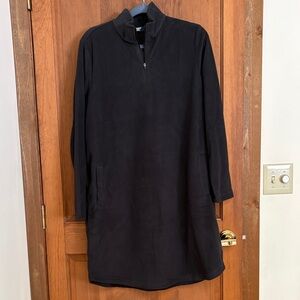 Black Long Sleeve Dress with Pockets